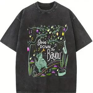 New Orleans Bayou Shirt, Goin Down The Bayou Tee, Retro Frog Princess Vibes, Magic Theme Park Trip, Vintage Jazz Style