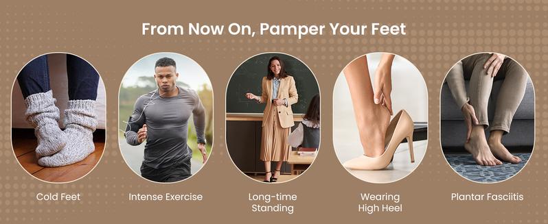 RENPHO Voice Controlled Foot Massager with 3 Heating Levels, Valentines Day Gift Choice for Man Women Adjustable Hands-free Upgrade Shiatsu Machine for Men & Women, Fits Up to Size 12