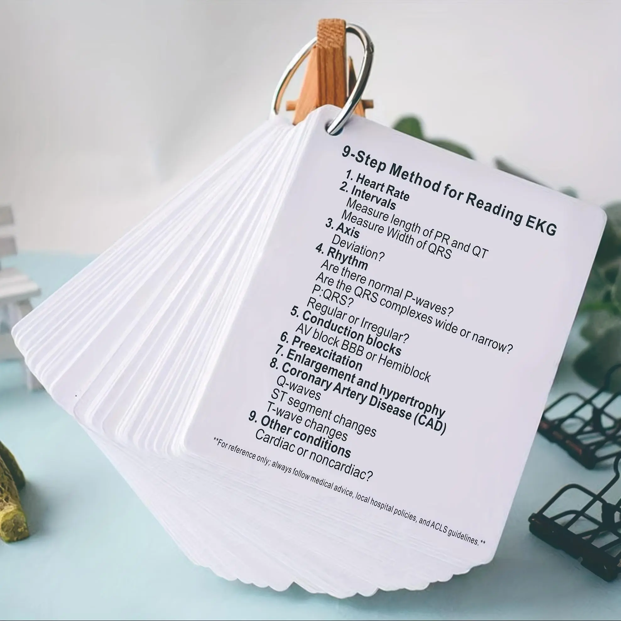 Heartbeat Rhythm & Arrhythmia Learning Guide Card, 1 Set Heartbeat Rhythm Learning Guide Card, Nursing Flashcards, Flashcards For Studying, Office Stationery & Supplies