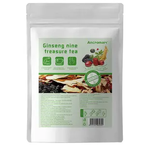 Ginseng Nine Treasure Tea | Boost Energy & Nourish Body | Herbal Tea Bags for Men & Women | Natural Vitality Supplement  Scented