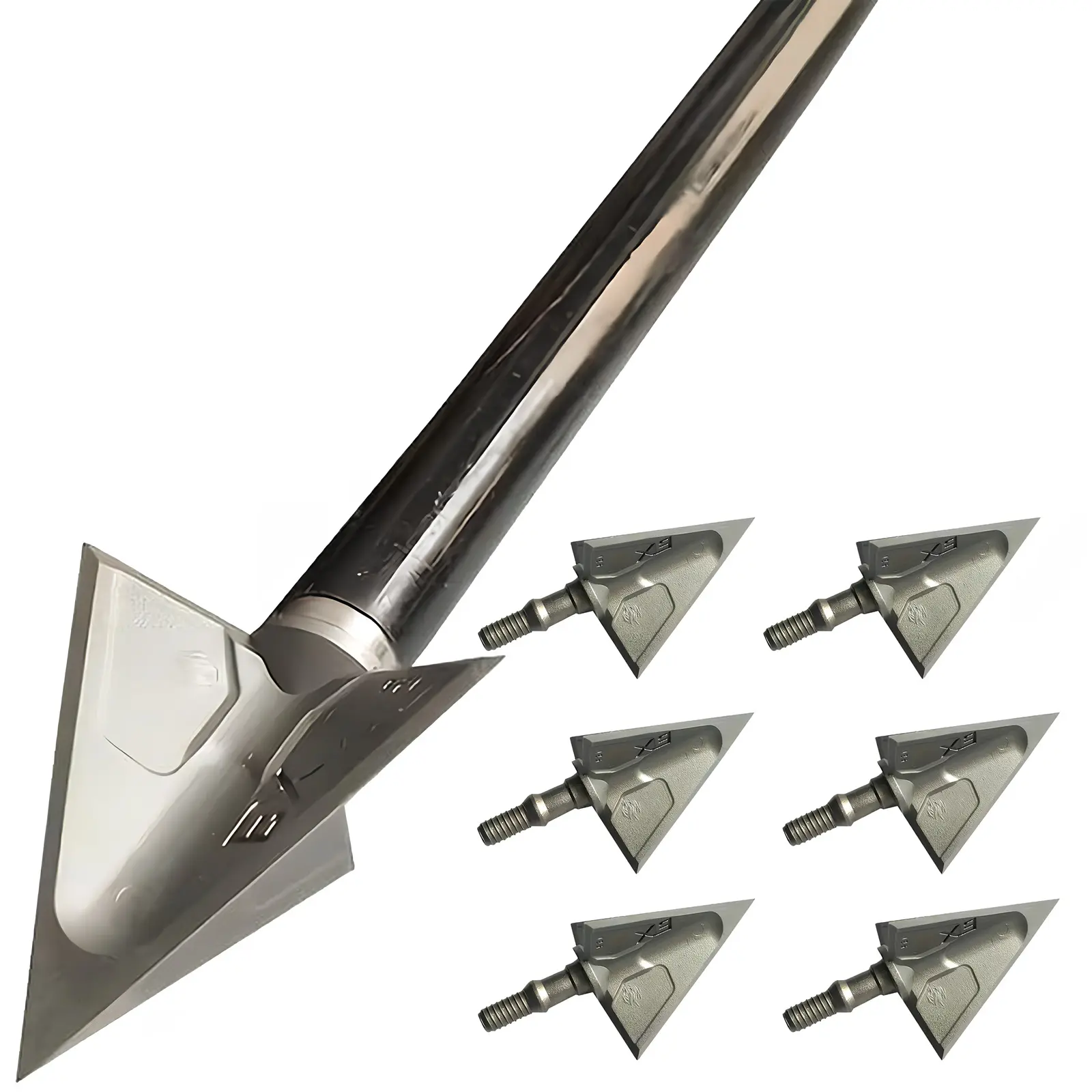 125 Grain Hunting Broadheads Arrow Set for Hunters - Threaded Tip, Solid Ferrule, Consistent Weight, Impact-Ready Construction for Crossbow, Compound & Recurve Bow, Outdoor Deer Hunting & Targets Arrows For Recurve Bow Arrow Design