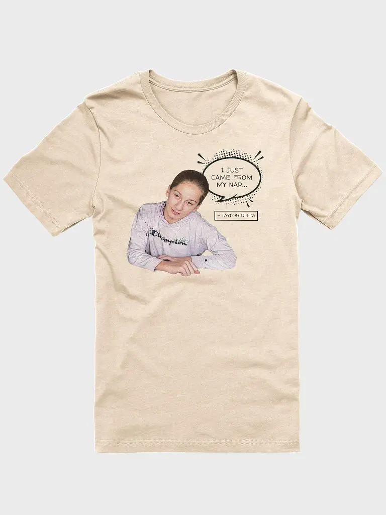 TAYLOR "I JUST CAME FROM MY NAP.." T-SHIRT - BLACK DOTS