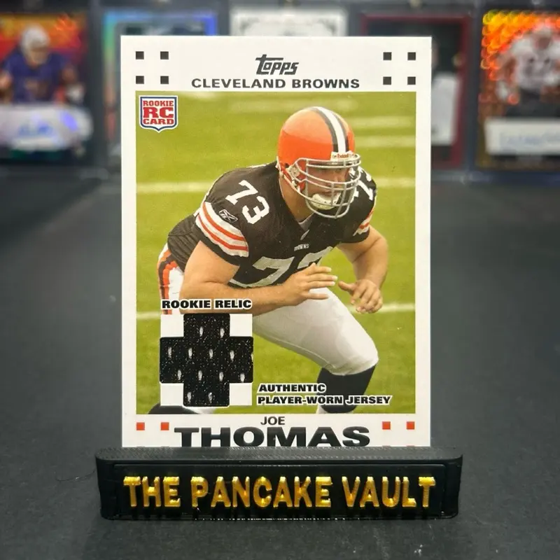 2007 Topps Joe Thomas Player Worn Rookie Relic RC #26 Cleveland Browns HOF RARE!