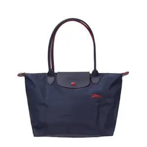 Longchamp Le Pliage Club 28 Tote Bag in Navy Blue for Women with Large Capacity and Long Handle