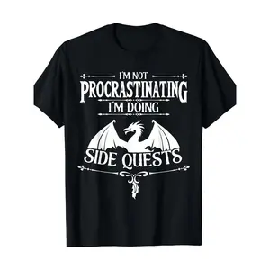 I'm Not Procrastinating I'm Doing Side Quests RPG Gamers T-Shirt