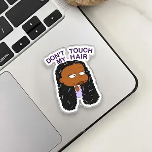 Dont Touch My Hair Phone Grip, Aesthetic Girl Pop Socket For Kindle, Trendy Phone Grip And Unique Black Gifts