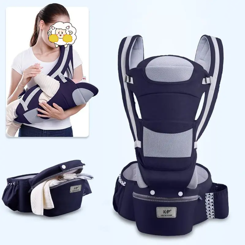 Baby Carrier Backpack Baby Infant Hip Lift Carrier Front Facing Ergonomic Kangaroo Baby Wrap Travel Backpack