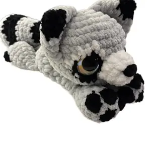 Handmade raccoon snuggler Crochet Toy - Unique & Durable