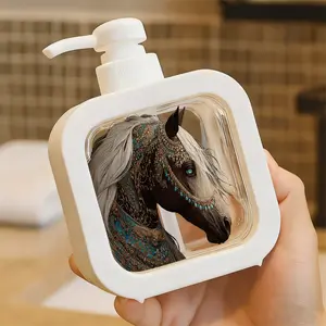 Cute Bat-Shaped Soap Dispenser - Moisturizing Hand Pump Bottle with Transparent Window, Portable Bathroom & Kitchen Decor, Durable Plastic for Halloween, Everyday Use, and Themed Parties, Halloween Decorations, Playful Design, Easygrip Handle