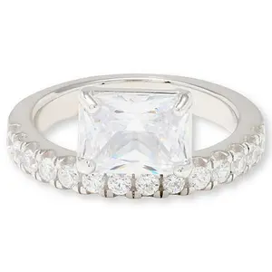 Radiance by Absolute™ 5.96ctw Emerald Cut Floating Ring