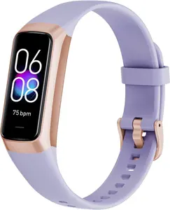 Fitness Tracker with 24/7 Heart Rate Sleep Blood Oxygen Monitor,Ip68 Waterproof Smart Watch,1.10''Amoled Touch Color Screen,Step Counter Health Activity Trackers for Women Men Aukire