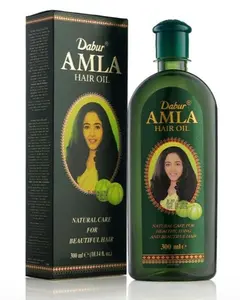 Dabur Amla Hair Oil 300ml – Ayurvedic Indian Oil for Stronger, Moisturized & Frizz-Free Hair | Men & Women