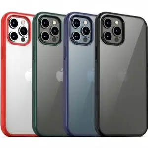 For iPhone 12 Pro Max Mini Clear Case Slim Hybrid Shockproof Bumper Case Cover Transparent Protective Case Accessories Long- lasting Protection