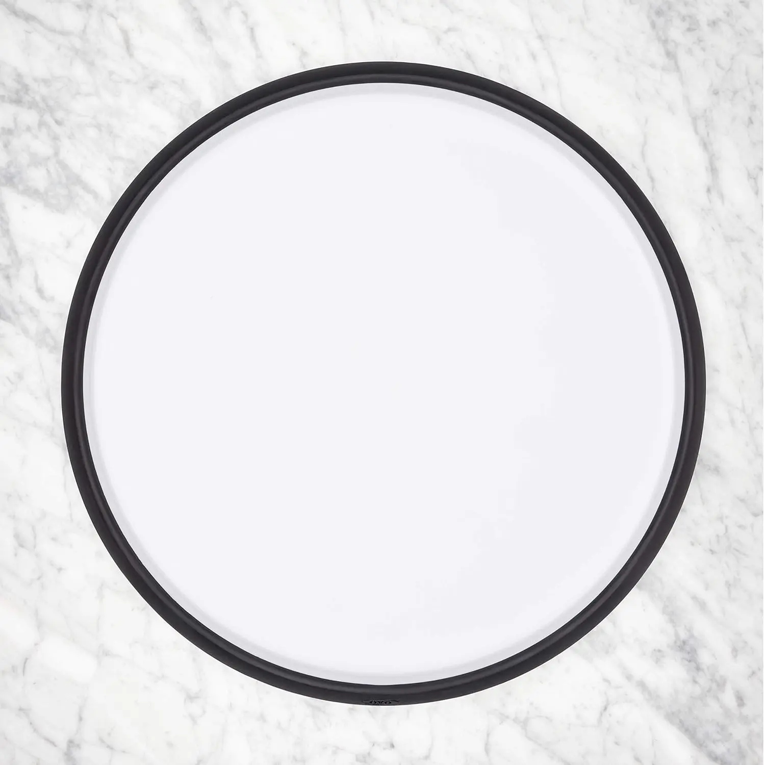 16-Inch White Lazy Susan Turntable with Non-Slip Lip, Deep Ledge, and Durable Steel Ball Bearings