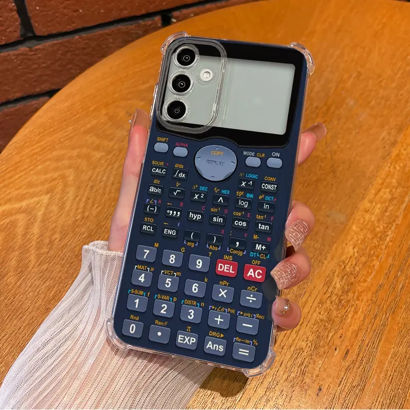 geek pulse calculator Style Phone Cases For SAMSUNG GALAXY A14 A15 A16 A25 A26 A34 A35 A36 A53 A54 A55 A56 4G 5G Four - corner Anti - fall Shell Cover with Full Lens Protection