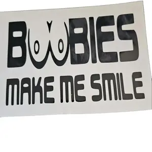 "B**bies Make Me Smile" Car Exterior Sticker, Automotive & Motorcycle Decor Accessory