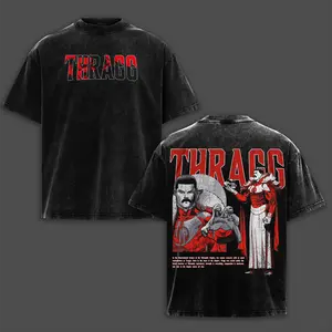 Thragg Viltrumite War - Invincible Comic Double Printed Oversize Lightweight Acid Washed Tee TV Series Graphic Tee T-Shirt, Vintage Oversized Streetwear  Heavy Cotton Tee, Gift For Fans Merch