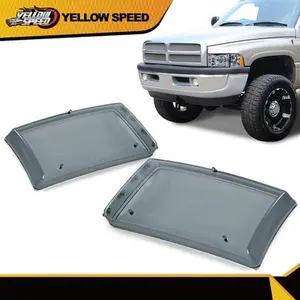 Fit For 94-02 Dodge Ram 1500 2500 3500 Headlight Lens Light Smoke Cover Pair