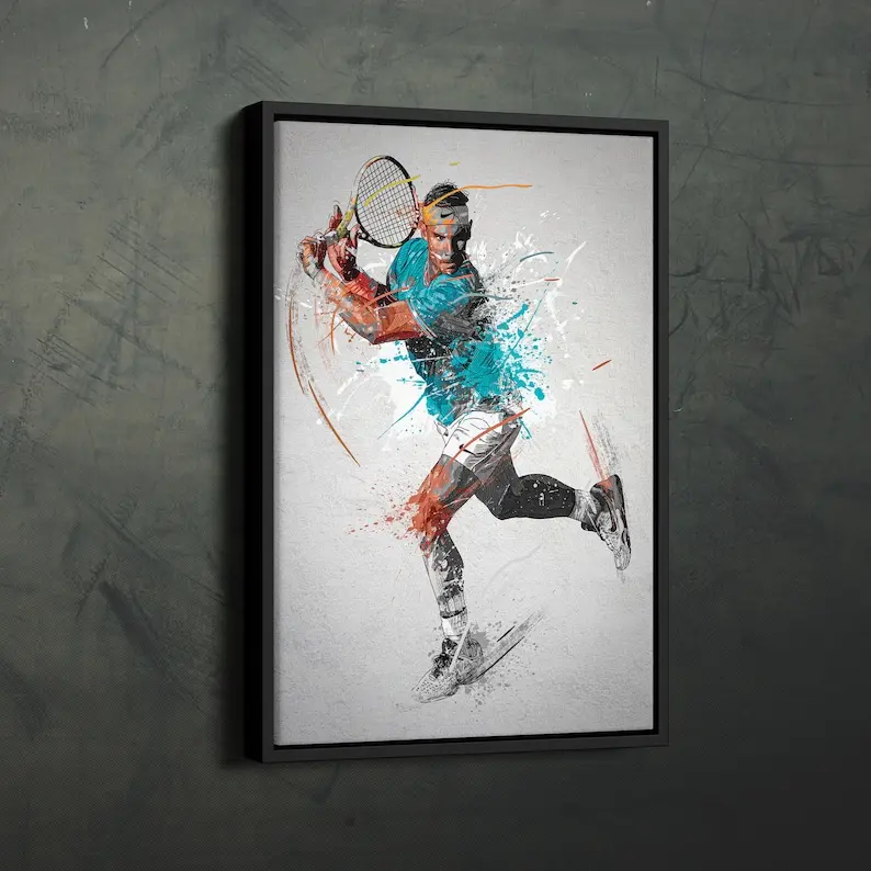 Rafael Nadal Poster Tennis Wall Art Home Decor Print Artwork - POSTER NO FRAME