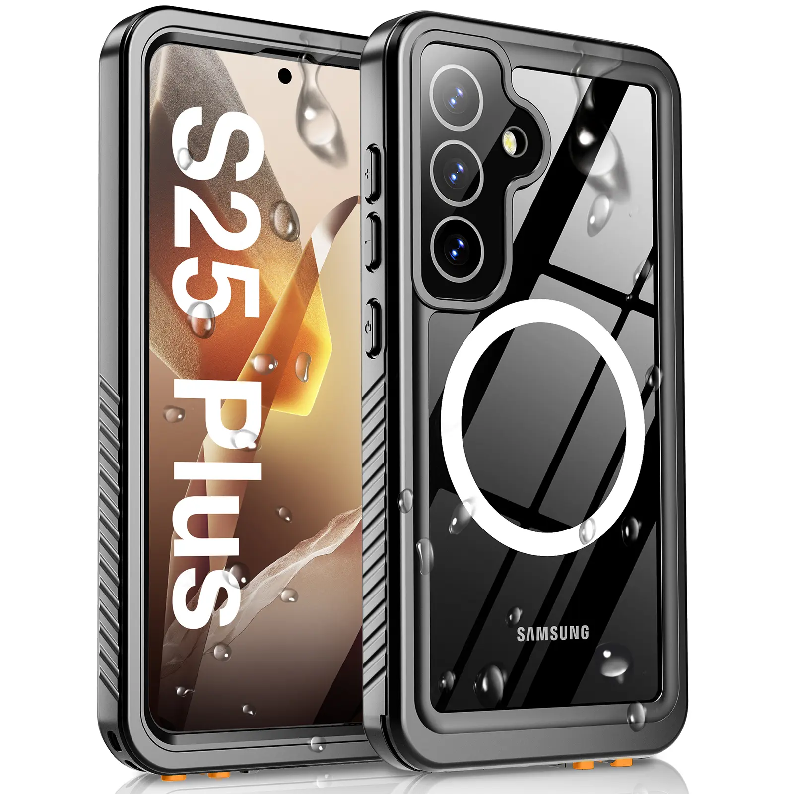 for Samsung Galaxy S25/ S25 Plus/S25 Ultra Waterproof Case – MagSafe Ready | IP68 | Screen & Lens Protector | 12FT Shockproof | Full Body Protection