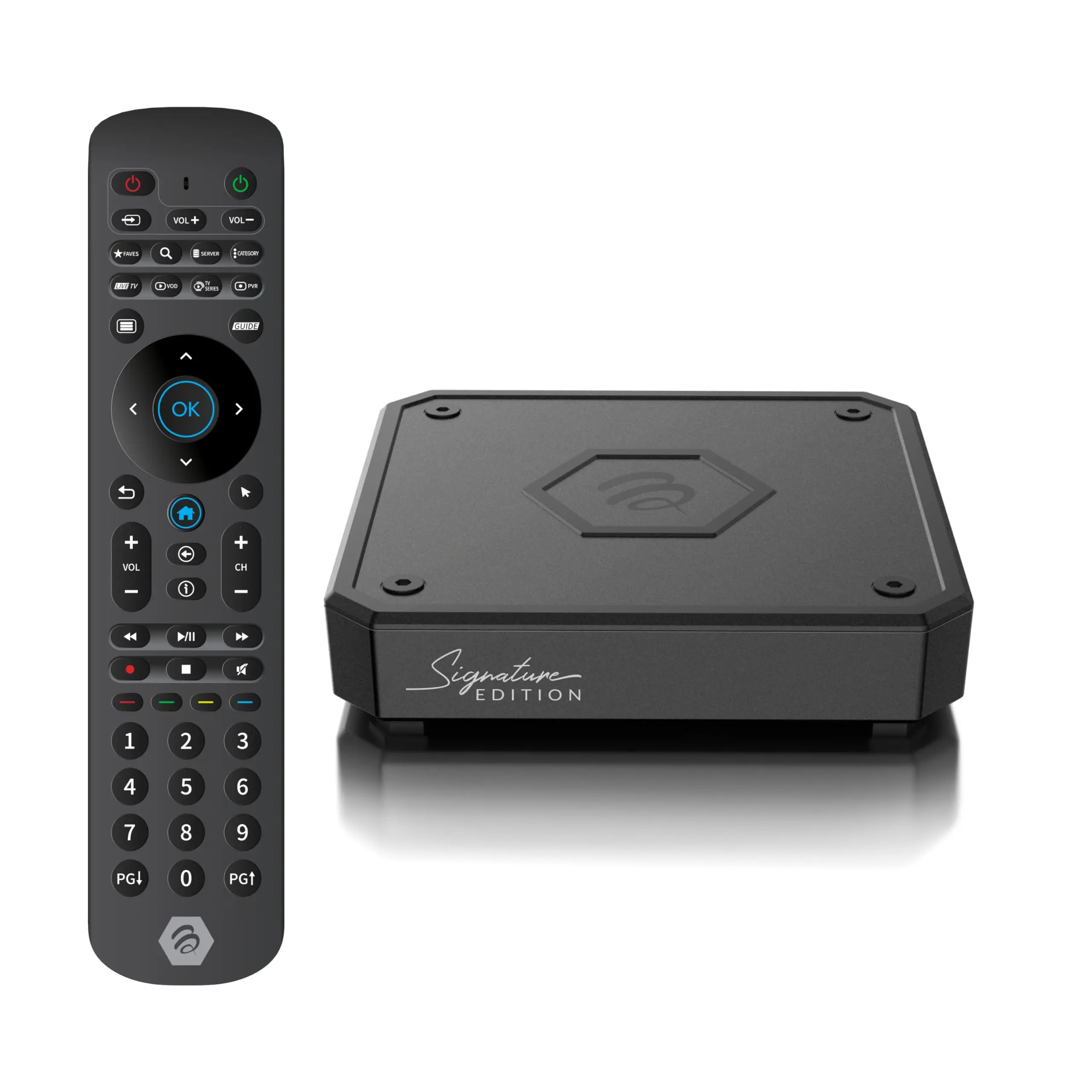 BuzzTV E5 SE Signature Edition 4K Media Streamer, 4GB RAM, 64GB Storage, IR-200 Dual Remote, Dual Band WiFi, Android 11 OS