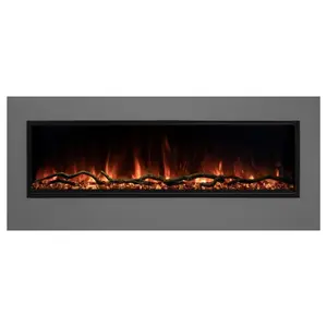 Modern Flames Landscape Pro Slim 68 Inch Built-In Electric Fireplace Recessed Linear Firebox