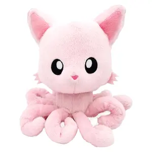 Tentacle Kitty Cotton Candy Scented Pink Plush Collectible | Measures 8 Inches Tall