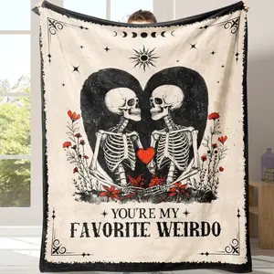 Flannel Blanket Soft Warm Cozy Sofa Bed Throw, Lightweight Travel Camping Office Chair Cover, Ideal Gift for Home Use, Flannel Throw Blankets