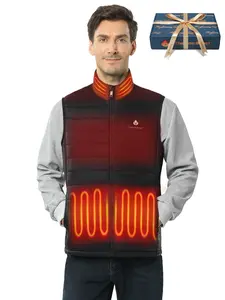 Heated Vest for Men with Battery Pack included, 4-Zone Electric Heating, Rechargeable Lightweight Work Vest