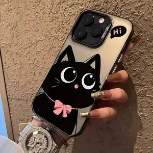 Cat Pattern Phone Case, Soft Full Coverage, Anti-Slip, Fingerprint Resistant, Suitable for Apple iPhone 17 Pro Max, 16 Pro Max, 15 Plus, 14, 13, 12, 11, X, XR