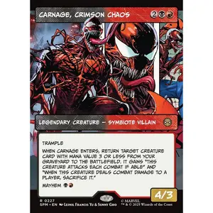 Carnage, Crimson Chaos (227) - [Foil, Showcase] Marvel's Spider-Man (SPM)