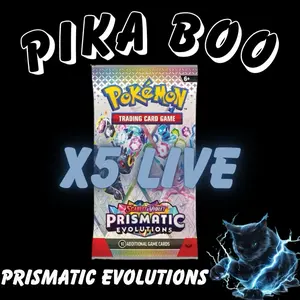 Prismatic Evolution 5 Packs- Ripped Live