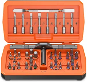 43-In-1 Screwdriver Set with Detachable Ratchet Handle, Multi-Purpose DIY Repair Tool Kit for Computer, Phone, Watch, Glasses