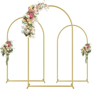 Round Backdrop Stand Metal Balloon Arch Stand 6.6ft / 7.2ft  Wedding Arch Garden Arbors Background for Wedding Baby Shower Birthday