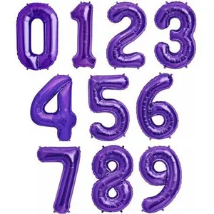 Party America 34" Purple Jumbo Numbers