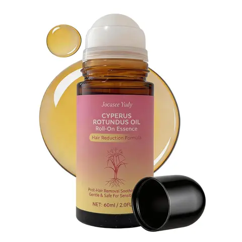 Cyperus Rotundus Oil for Natural Hair Reduction Body Roll-On Serum- 60ml/2oz