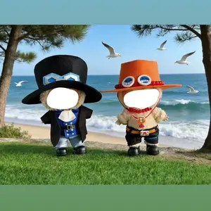 Brother Pirates Fire Revolutionary Rubber Anime Costume Cosplay 17cm Doll Clothes