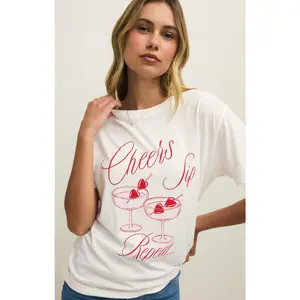 Z SUPPLY CHEERS BOYFRIEND TEE