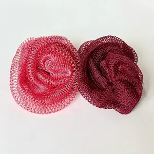 2 PCS Lightweight African Exfoliating Net Bath Sponge, Exfoliating Bath Tool for Shower Cleaning, Beauty & Personal Care Bathing Accessories
