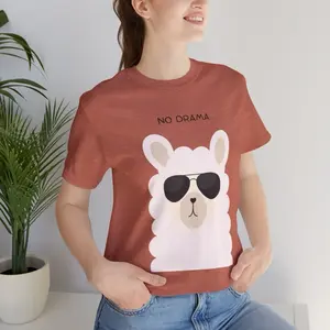 Drama Llama T-Shirt, Alpaca Graphic Tee Shirt, Cute Gift For Farm Lovers, Trendy Teen Fashion