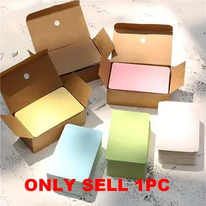 Blank Card Paper Set, 100 Sheets, Round Corner Design, English Word Cards, Handwritten Mini Postcards, Fantasy Theme, Portable Memory Cards, DIY Card Set