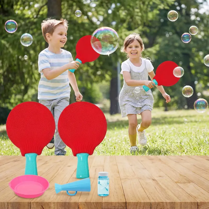 Giant Bubble Maker Toy – Easy Ping Pong Bubble Blower for Kids Outdoor Fun