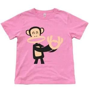 Paul Frank "I Love You" Monkey Graphic T-Shirt ,Paul Frank love Baby Tee Cartoon Streetwear Tee ,Funny tshirt