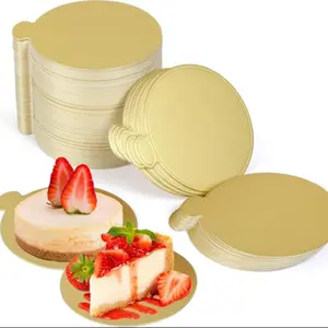 100pcs Mini Cake Boards,Cake Base, Circle Cardboard, Round Cake Boards Perfect for Cake Decorating Birthday Supplies,3.15 Inch, Decorations Supplies