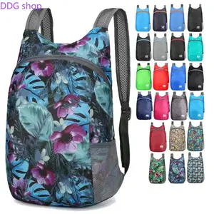 Ultra Light Foldable Travel Backpack Portable Skin Bag Unisex Outdoor Sports Daypack Compact Foldable Storage Bag Custom Printable Casual Bag for Hiking Camping Shopping Daily Trip