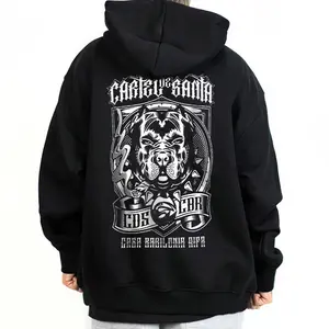 Cartel De Santa Graphic Hoodie Sweatshirt T-Shirt Oversized Outfits Casual Chicanos Clothing Cholo Clothes Mexican Style  Unisex