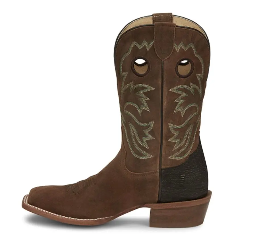 Men’s Tony Lama Classic Closed Leather Cowboy Shoe Boots, Clay Suede Hudson Footwear - Style SA2011