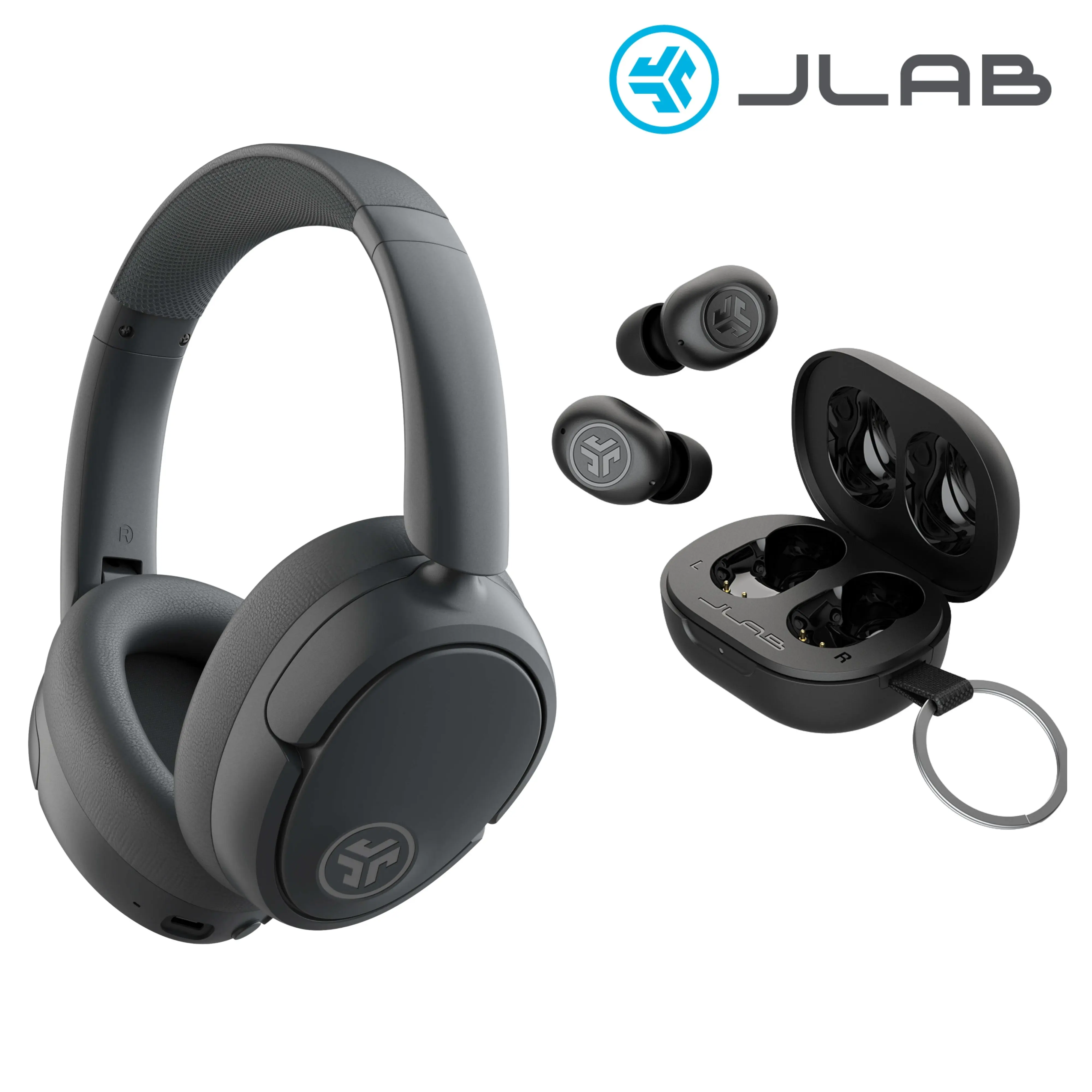 JBuds Lux Graphtie & JBuds Mini Black