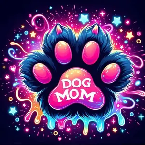 5D DIY Full Drill Round Diamond Painting - Diamond Painting Kit, Paw Print Sparkle, Mosaic Canvas DIY Wall Art, Home Wall Decoration, Suitable for Halloween, Christmas, Birthdays, and Anniversaries Gifts.