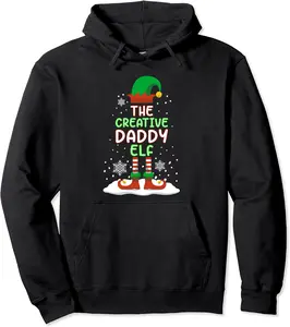 The Creative Daddy Elf Funny Matching Christmas Dads Pajama Pullover Hoodie - Phoebeumba Shop 98B09MBG6991